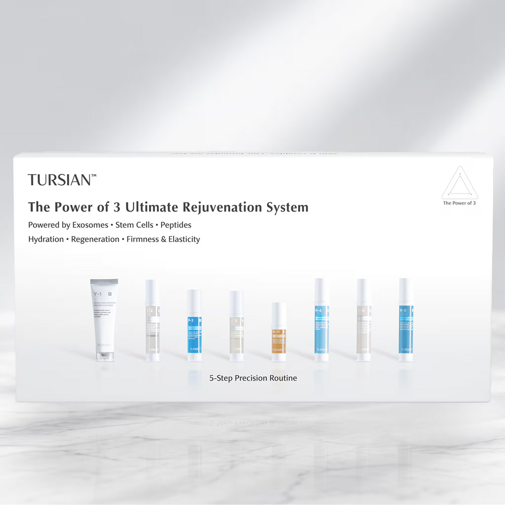 Model holding The Power of 3 Ultimate Rejuvenation System